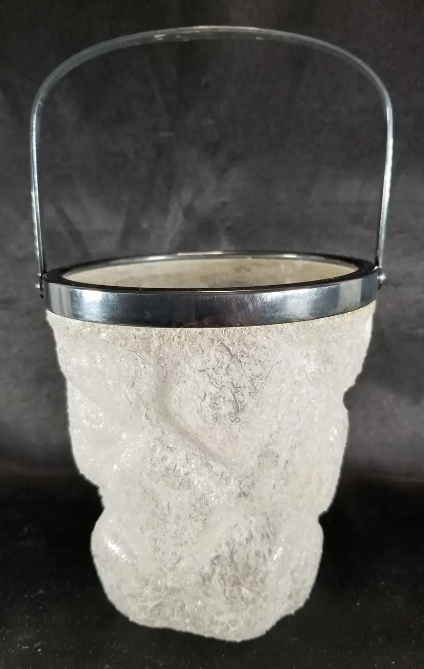 Vintage German Art Deco Iceberg Ice Bucket