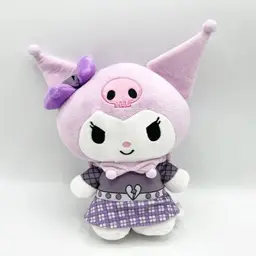 Sanrio Kuromi Gothic Dress Lolita Purple 10.5" Plush Hello Kitty & Friends 2024