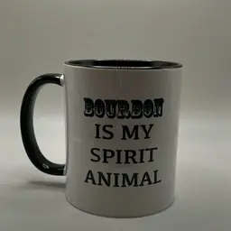 Coffee Mug Bourbon Is My Spirit Animal