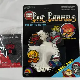 GeekFuel Epic Enamels Thunder Clasp Pin Set w/ Rare Pins
