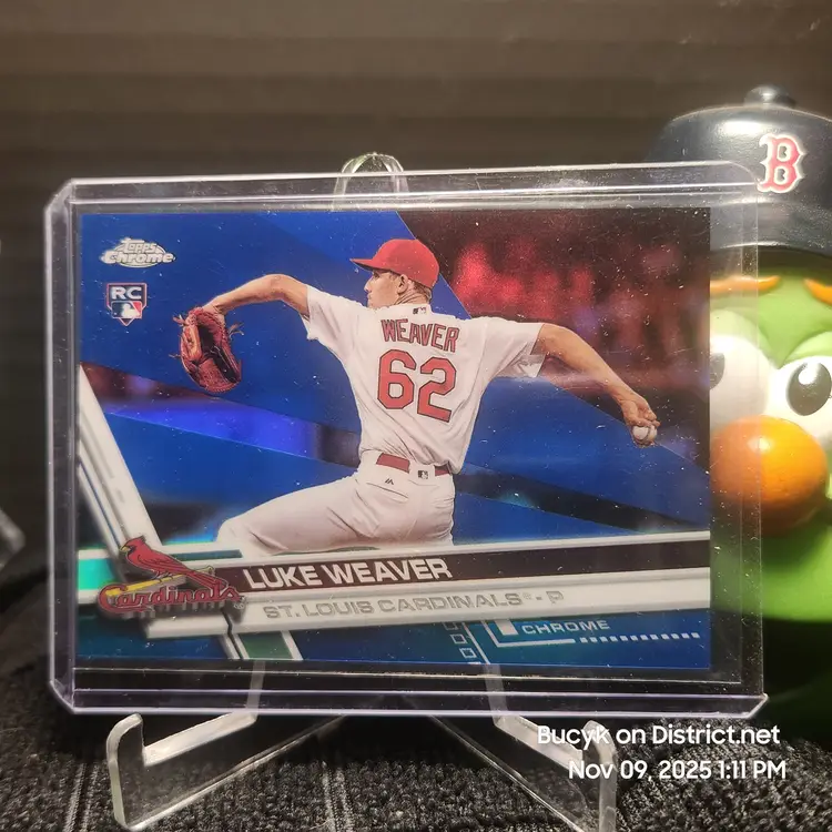 2017 Topps Chrome Blue - Luke Weaver St. Louis Cardinals 94/150