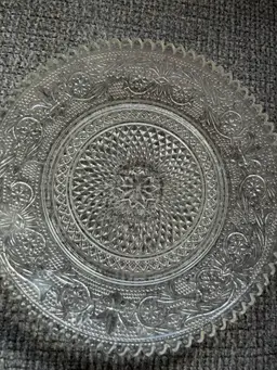 Vintage Glass Serving Plate