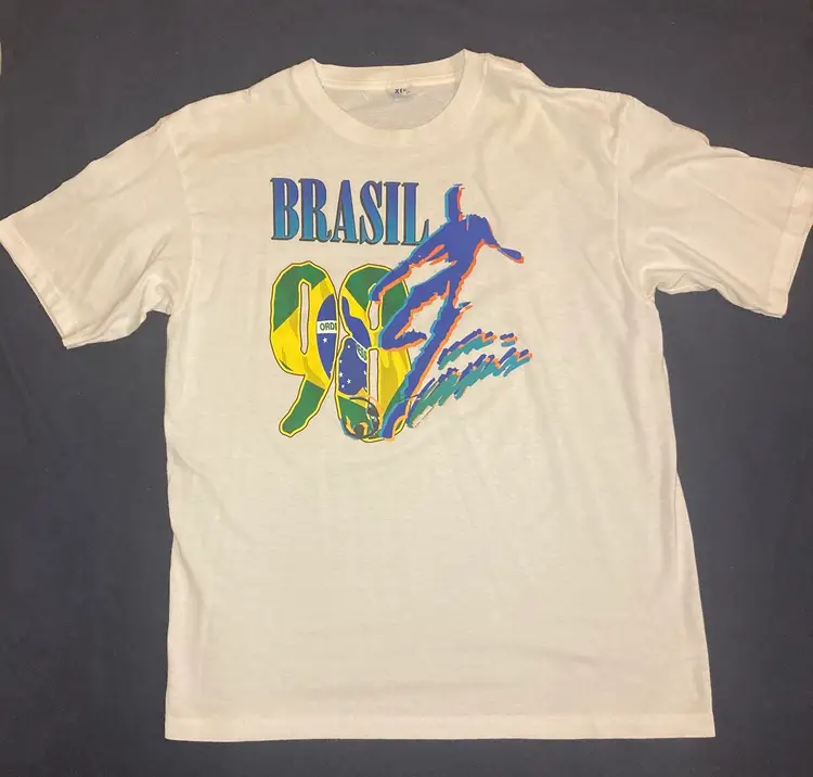 1998 World Cup: Vintage Brazil  98  T-Shirt Graphic Tee XL