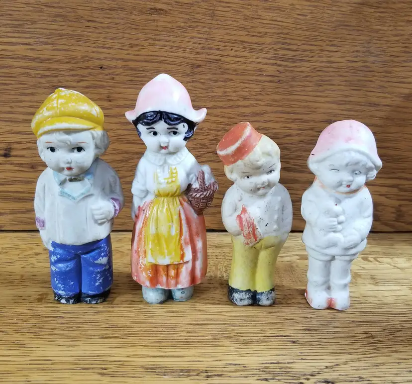 Vintage Frozen Charlotte Bisque Doll Lot