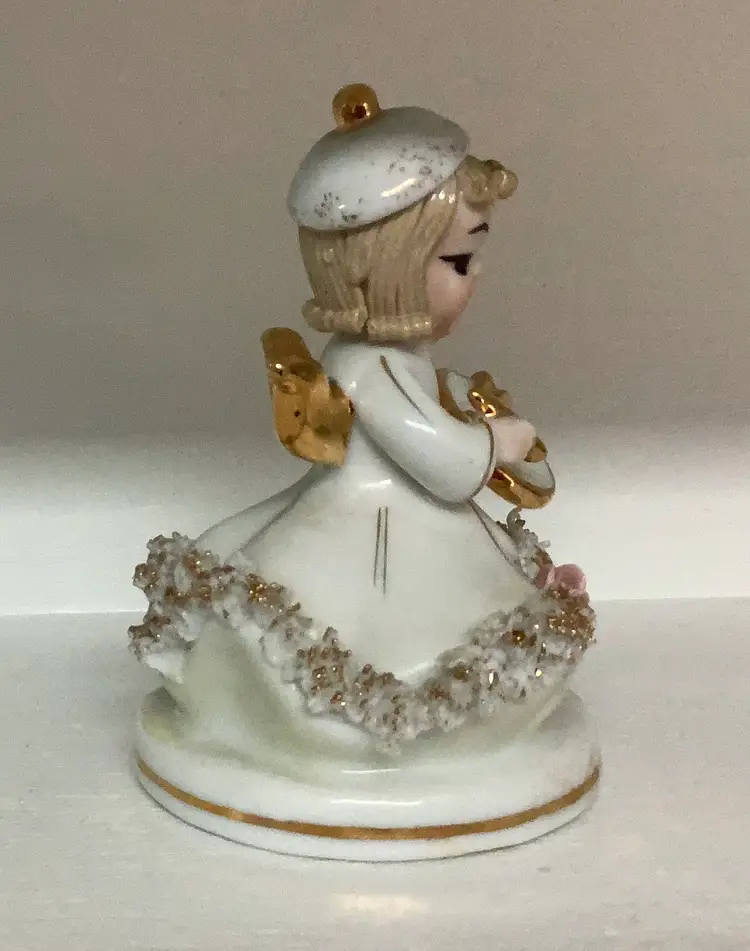 Lefton Angels Little Artist Porcelain 1960s vintage
