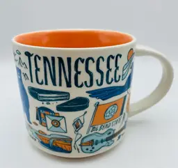Starbucks Ceramic Coffee/Tea Mug, TENNESSEE, Been There Series, Dated 2018