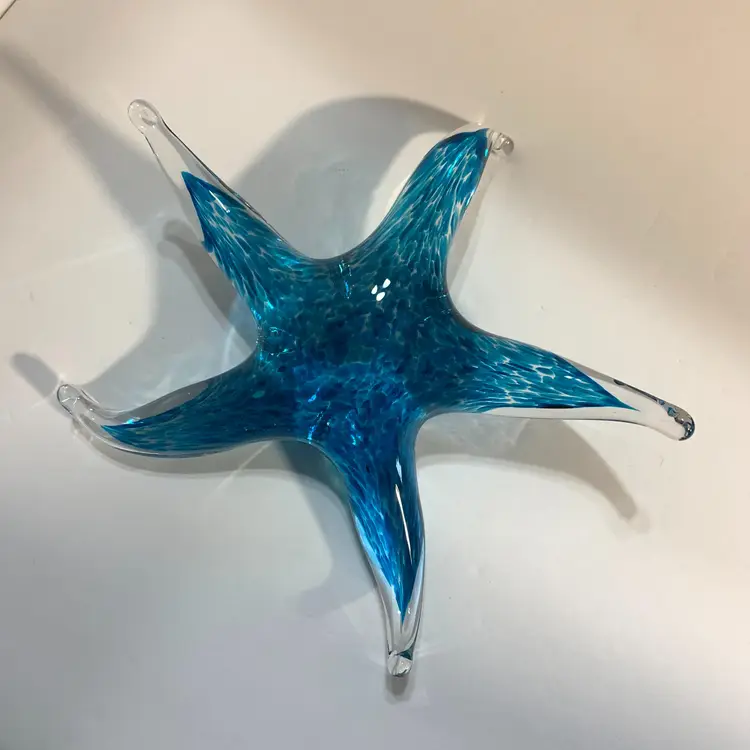 Blue Starfish Paperweight