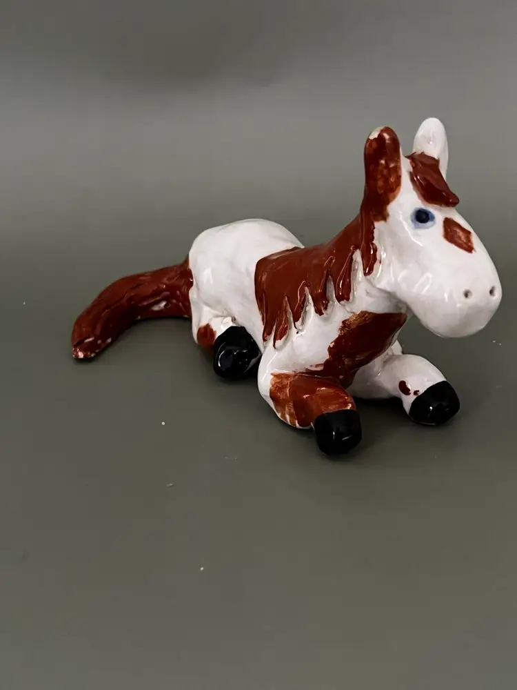 Whimsical Hillbilly Horse Figurine