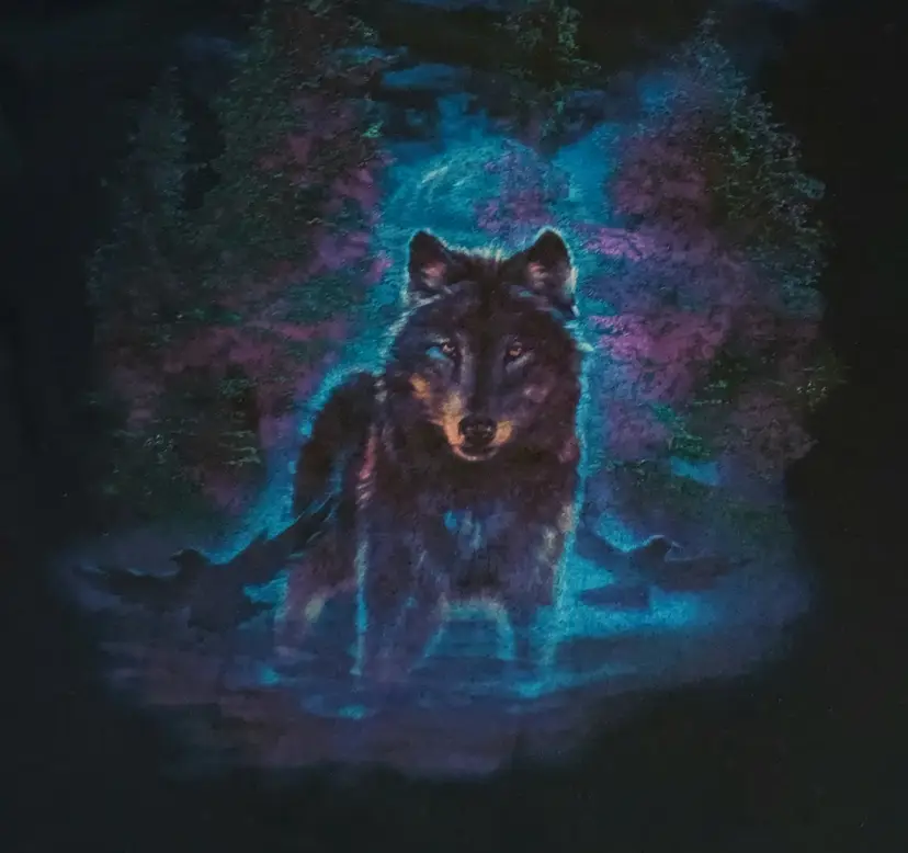 vintage Wolf Timberwolf t shirt animal print dog alaska outdoor Canada