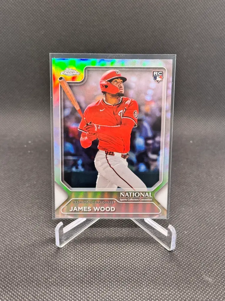 James Wood 2025 Topps Chrome NSCC National Silver Pack Washington Nationals