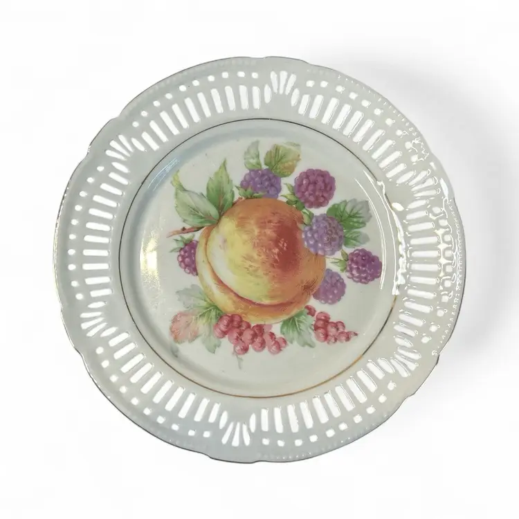 Vintage Schwarzenhammer Peach Fruit Bowl Germany