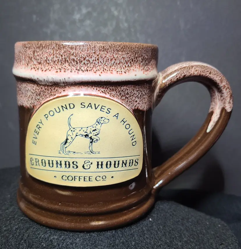 Handmade Deneen Pottery Grounds & Hounds Coffee Co Mug