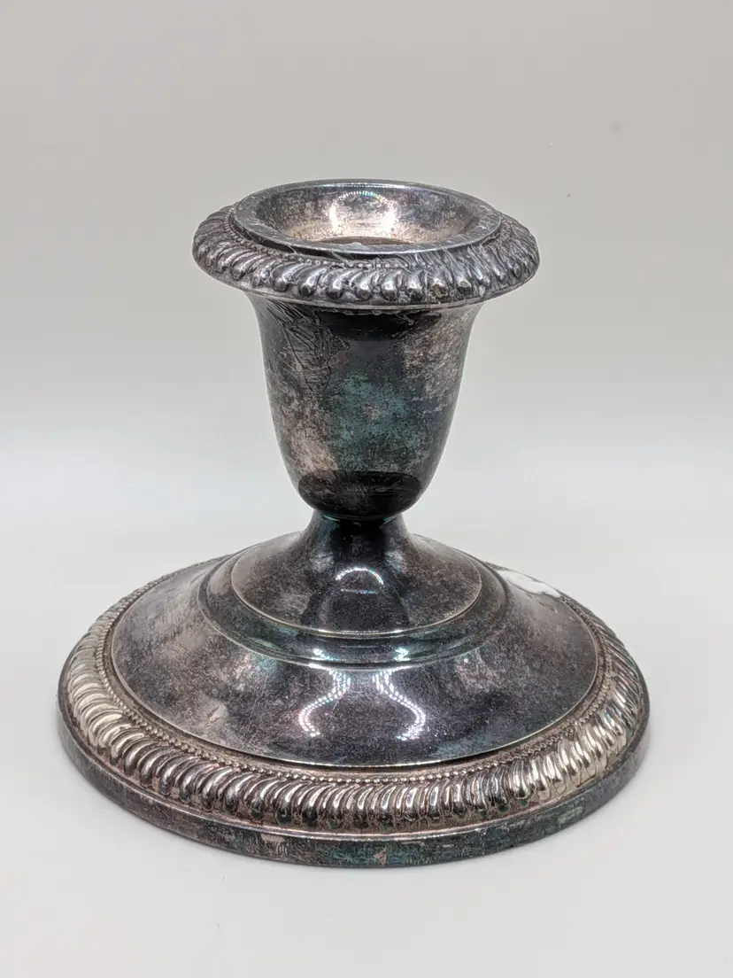 Silver Plated Candle Stick - Single - Choice of One (1)