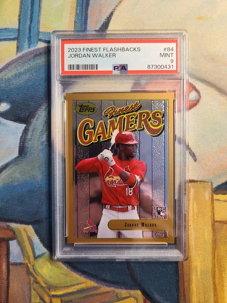Jordan Walker RC, 2023 Topps Finest Flashbacks, #84, PSA 9 Mint