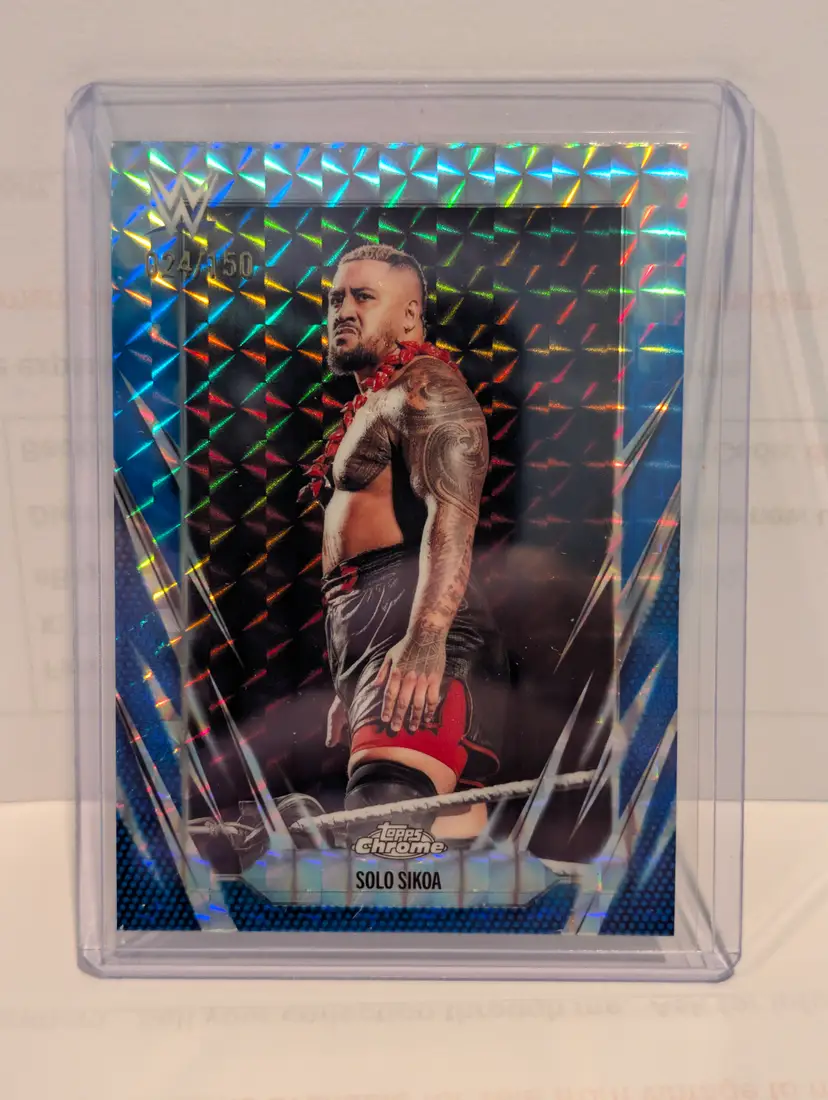 Solo Sikoa 2026 Topps Chrome WWE #63 Blue Geometric /150 - (A) -