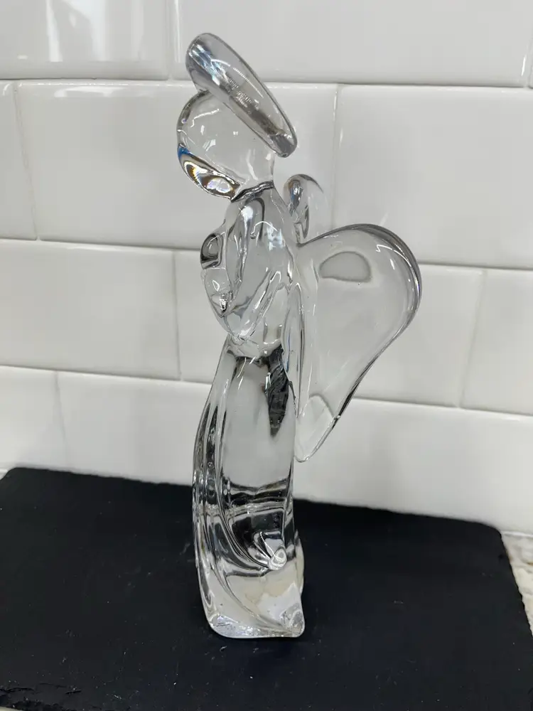 Clear Crystal Praying Angel