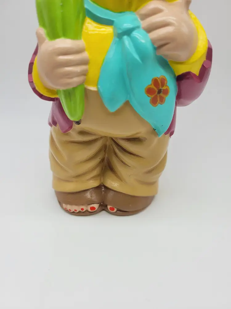 Vintage Happy Circus Clown Coin Bank Colorful Hand Painted Hobbyist Piece