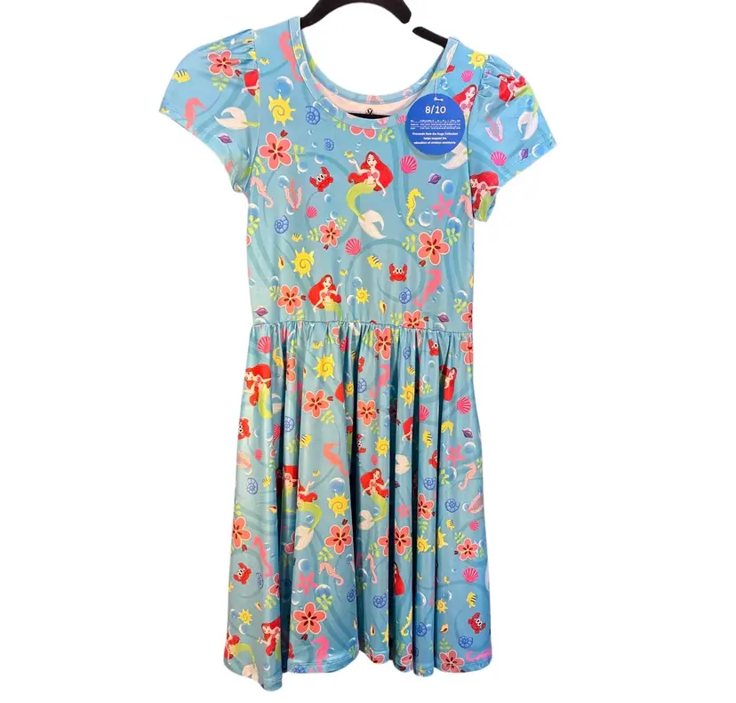 Twirl Dress Disney Inspired Mermaids Size 8/10 Pockets New Ariel Under the Sea
