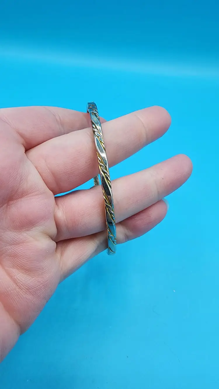 Vintage Braided Monet Bangle Bracelet