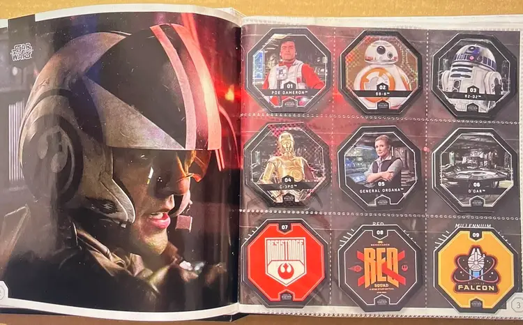 Bi-Lo Promotion Star Wars Cosmic Shells, Collectors Album With Shells