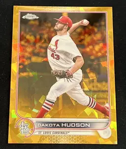 Dakota Hudson 2022 Topps Chrome Update Sapphire Edition Gold /50 #US178 St. Louis Cardinals
