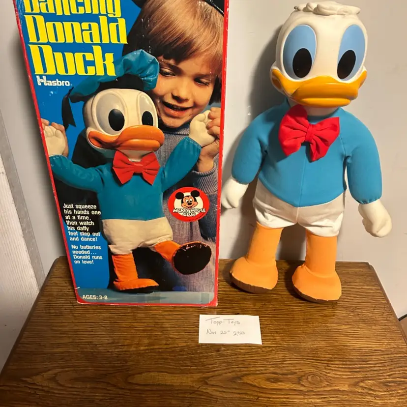DISNEY'S *DANCING DONALD DUCK Hasbro 1975 (Missing Hat) Rare With Box!