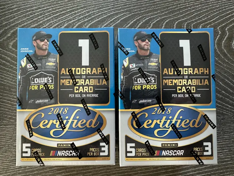TWO - 2018 Panini Certified Racing NASCAR Blasters