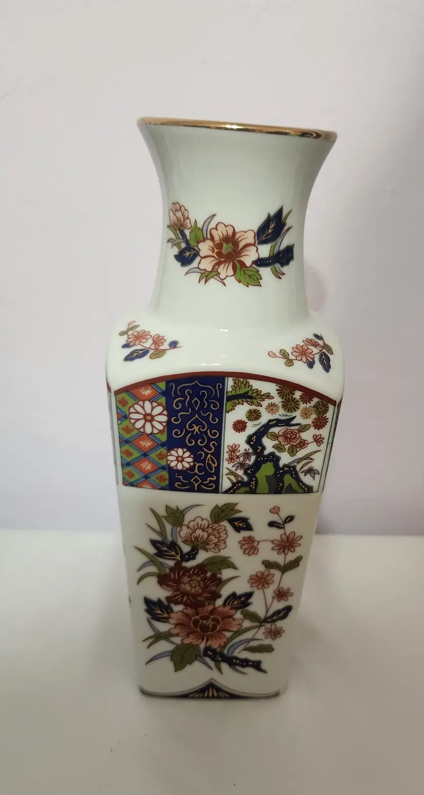 10 1/2 Inch Tall Porcelain Vase Made In Japan