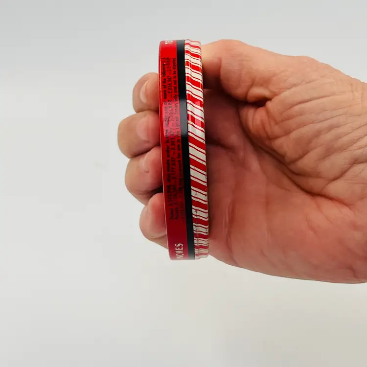 Vintage Texcel Tape Tiin - Red Cellophane Tape Dispenser Case