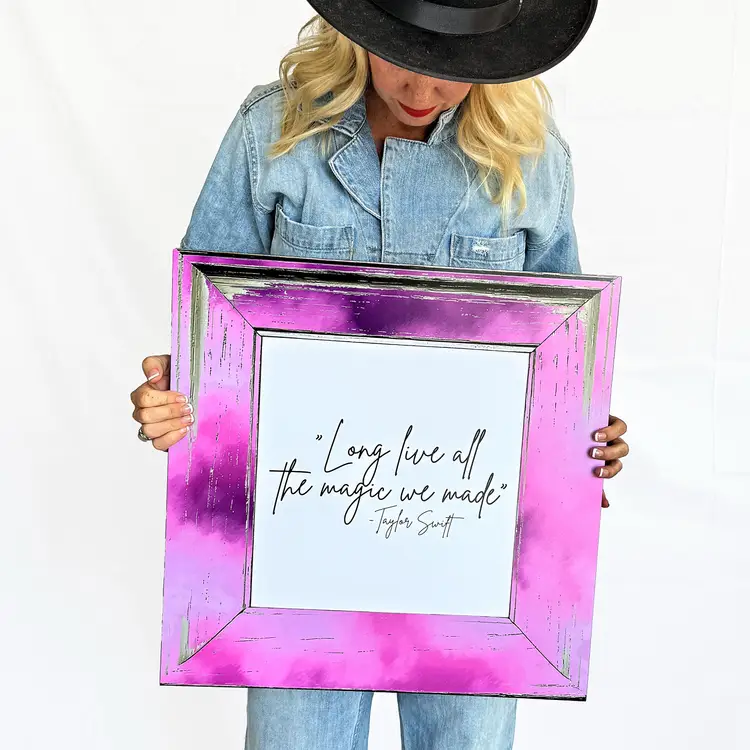Long live all the magic we made-Taylor Swift Inspired Framed Wall Art-Song Lyric-Speak Now