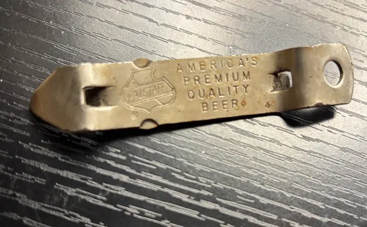 Vintage Falstaff Beer Bottle Opener, Church Key, St Louis, Missouri