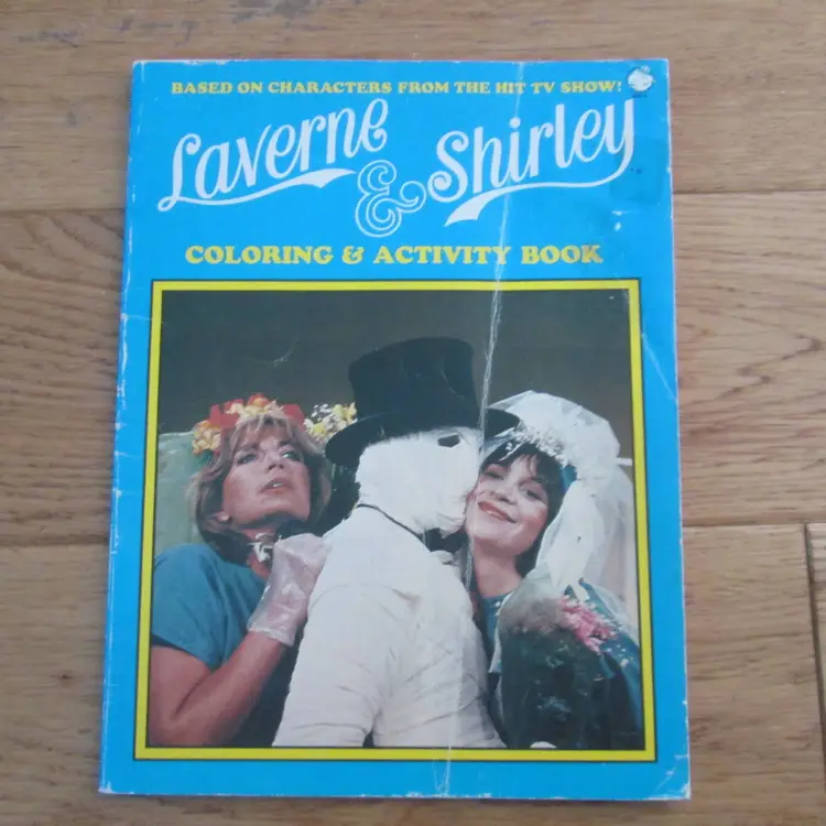1983 Laverne & Shirley Coloring & Activity Book - hard to find