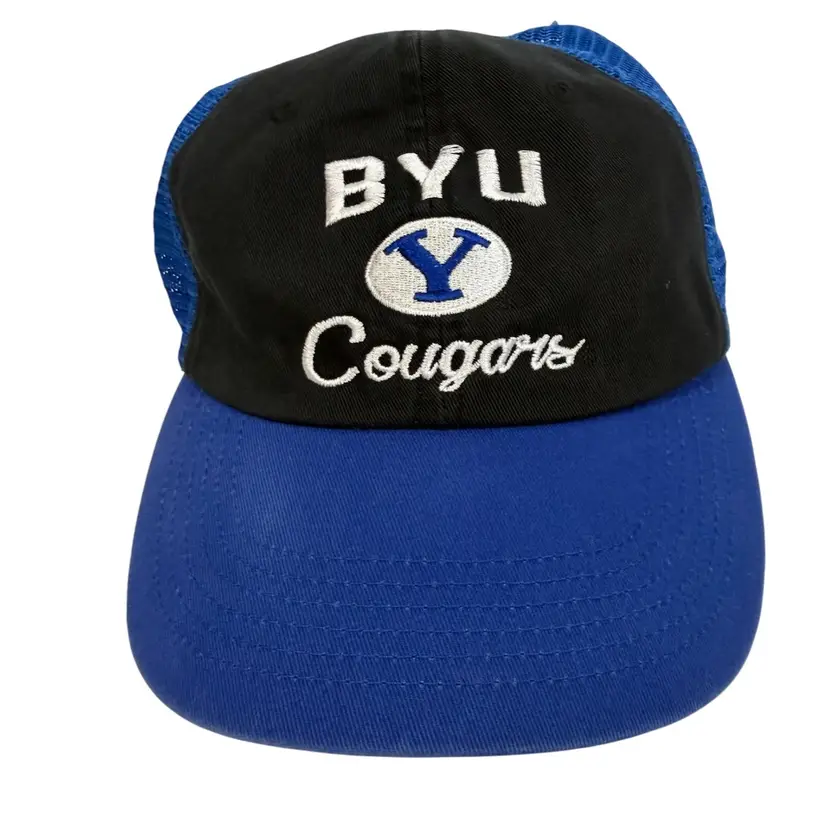 BYU Cougars NCAA Trucker Style Snapback Cougar Blue by Captivating Headwear
