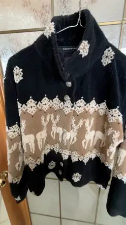 COUNTRY CLOTHING CO DEER TEDDY JACKET SIZE S