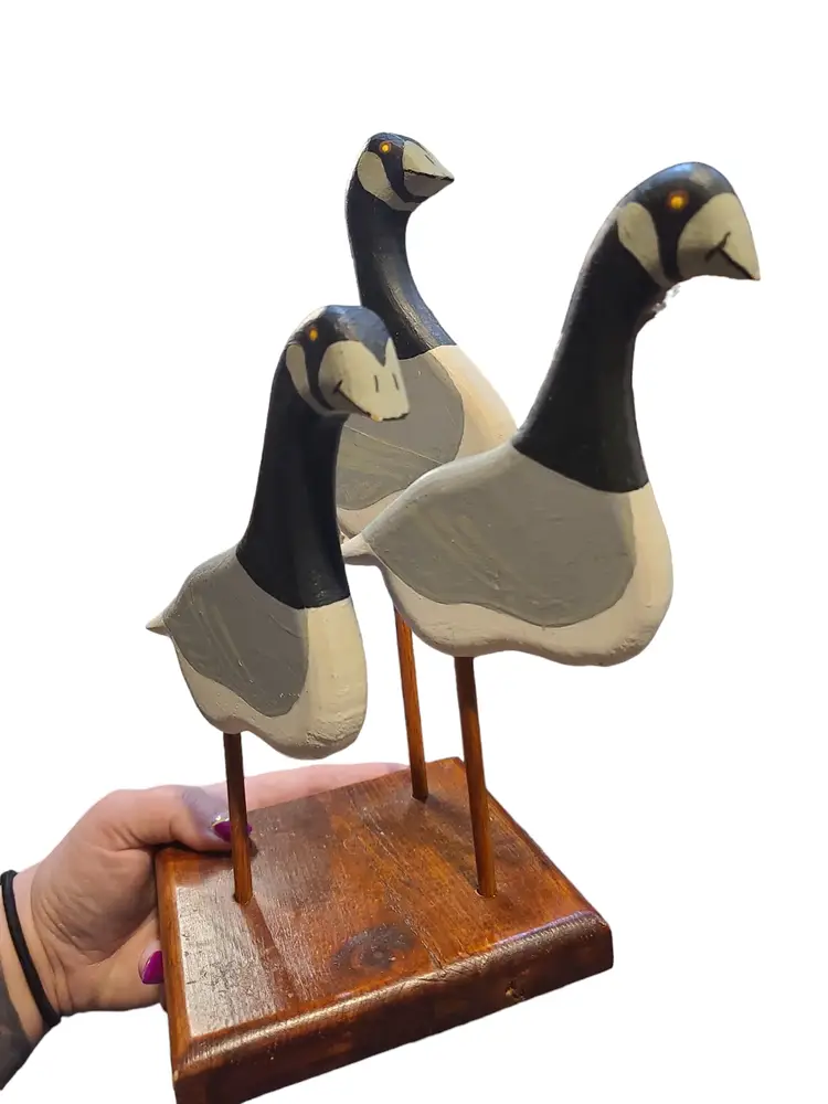 Canadian Geese Folk Art display