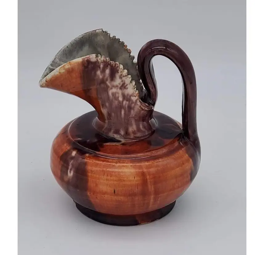 Vintage Dripware Glaze Charming Mini Pitcher 4" Tall Marked Mexico