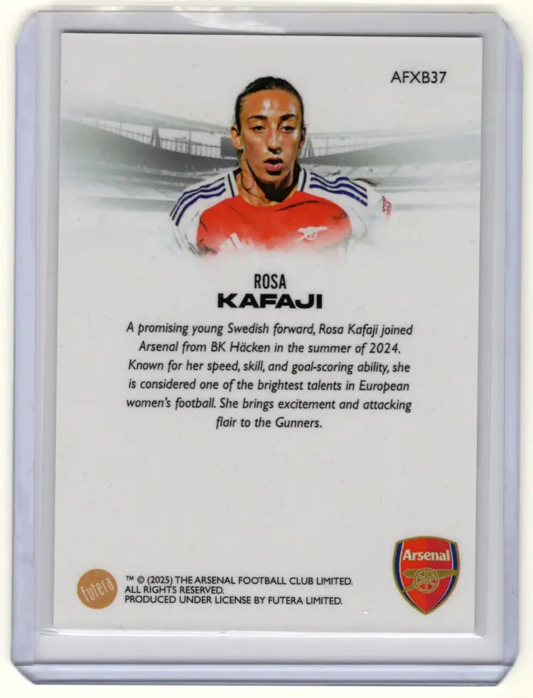 2024/25 Futera Limited Arsenal Rosa Kafaji