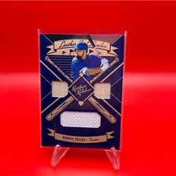 Rowdy Tellez 2019 Panini Leather & Lumber Triple Relic Toronto Blue Jays