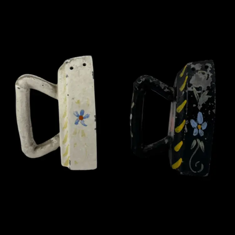 Vintage Cast Iron Salt And Pepper Shakers Irons