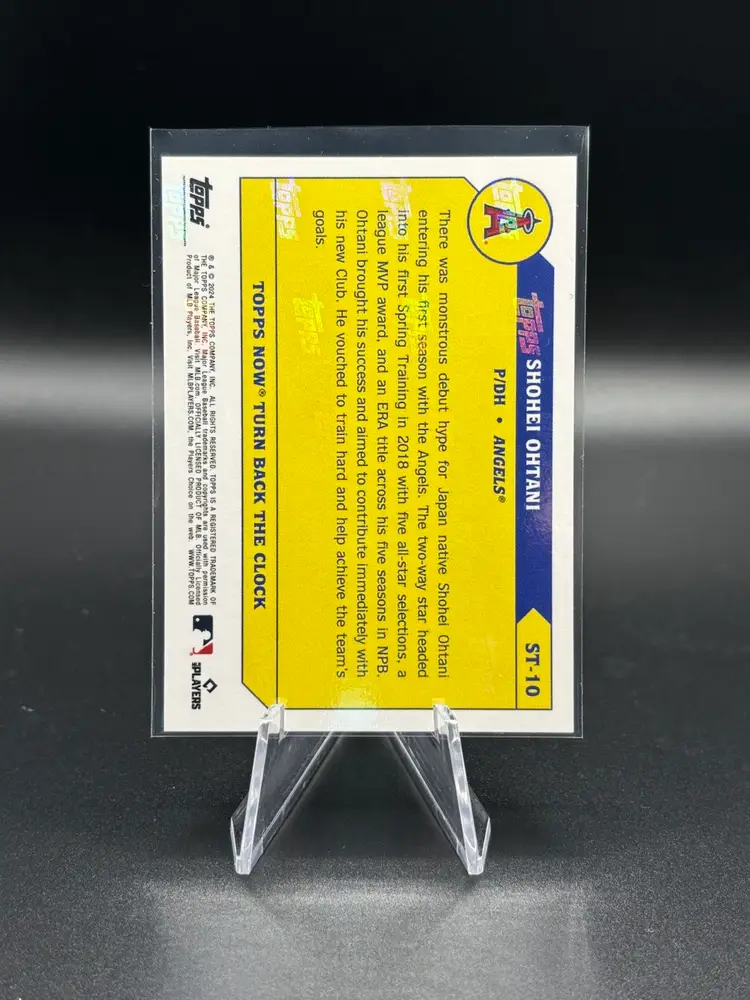 2024 Topps Now Turn Back the Clock Shohei Ohtani Los Angeles Dodgers