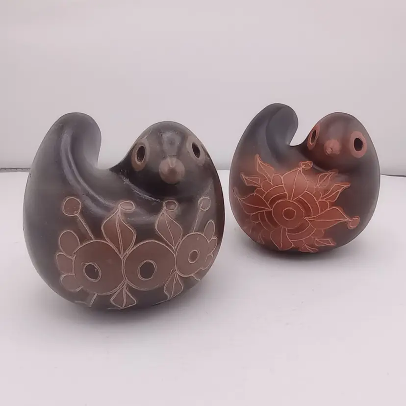 Pair of ceramic birds