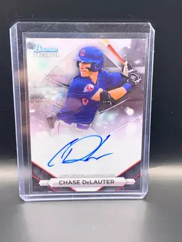 2023 Bowman Sterling Chase DeLauter Auto Cleveland Guardians