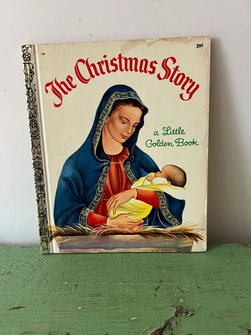 The Christmas Story (1969) Vintage Little Golden Book. Jane Werner. Classic Christmas
