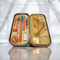 Geometry Set for Students, Math Protractor Compass with Rulers, Drafting Kit