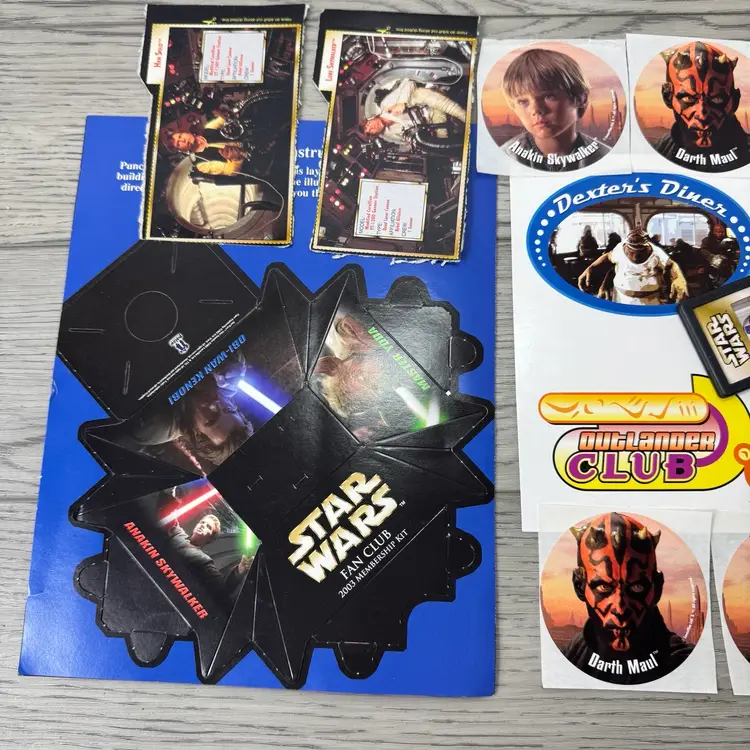 Misc Star Wars Lot - Stickers Cards Etc