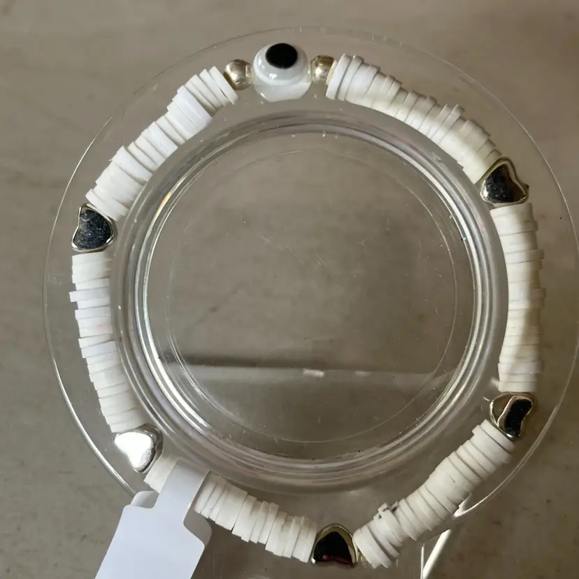 White Evil Eye Bracelet