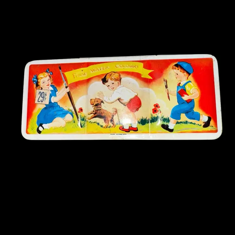 Cute Children’s Water Color Lithograph Box