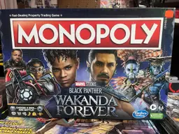 Monopoly Black Panther Wakanda Forever Monopoly Board Game