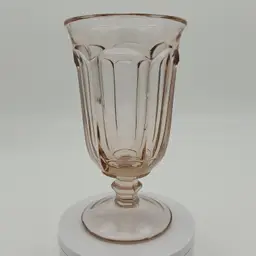 Imperial Glass Old Williamsburg Azalea Pink Iced Tea Glasses Set of 2 *GLOWS*