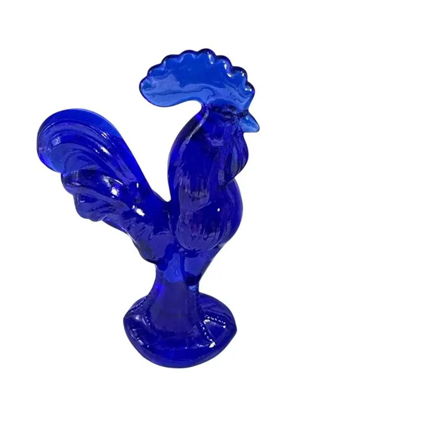 Vintage Rooster Cobalt Blue